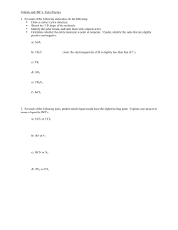 Polarity and IMF`s - Seattle Central College