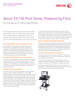 Xerox® EX136 Print Server, Powered by Fiery® for the Xerox