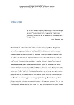 Introduction - Niels Bohr Conference 2013 &ndash; University of