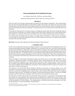 PostScript - Gemini Observatory