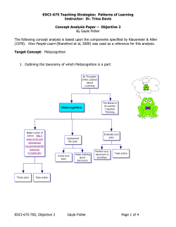 MetaCognitive Learning