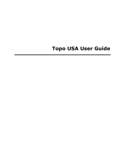 Topo USA User Guide