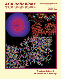 Spring 2013 - American Crystallographic Association