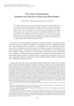 The Costs of Remoteness: Evidence from
