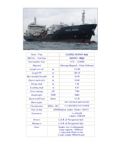 Name - Flag CASTEL NUOVO -Italy IMO No. &ndash; Call Sign 9425253