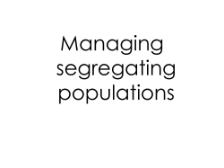 Managing segregating populations - Crop Wild Relatives Global Portal