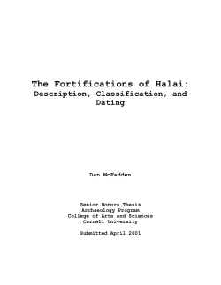 description and relative chronology
