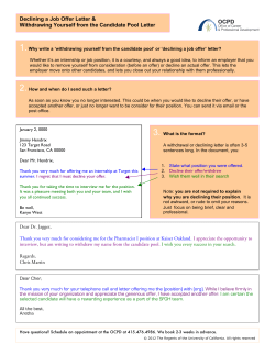 Declining a Job Offer Letter