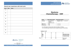 Myeloma Chemotherapy - VMP