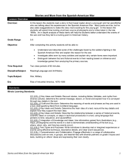 Stories and More from the Spanish-American War