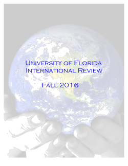 University of Florida International Review Fall 2016