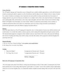 Eng 3 AP Reading List PDF