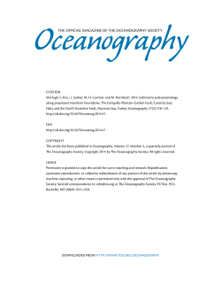 - The Oceanography Society