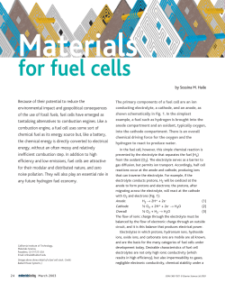 Materials for Fuel Cells - Haile Group