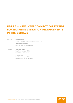 hpf 1.2 &ndash; new interconnection system for extreme