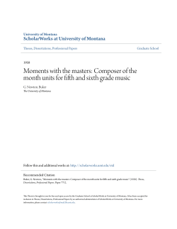 Composer of the month units for fifth and sixth grade music