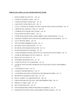 porcelain, china, glass and decorative items