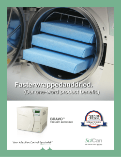BRAVO chamber autoclave