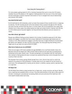 How Does HIV Testing Work?