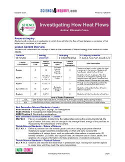Investigating How Heat Flows