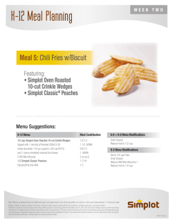 Chili Fries - Simplot Foods