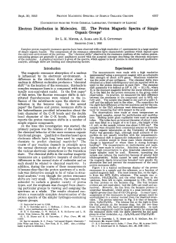Electron Distribution in Molecules. 111. The