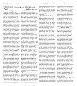 Lumbering and Rafting Legacy