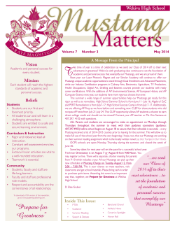 May 2014 - Academy Publishing, Inc.