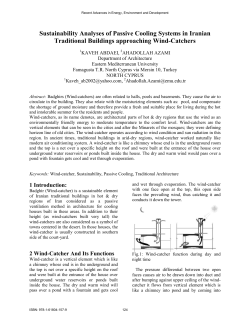 Sustainability Analyses of Passive Cooling Systems in