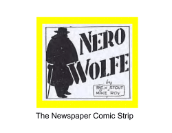 The Wolfe Pack -- Nero Wolfe Comics