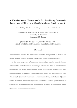 A Fundamental Framework for Realizing Semantic