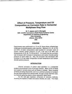 Effect of Pressure, Temperature and Oil Composition on Corrosion