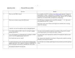 Questions about Financial Resources Rules