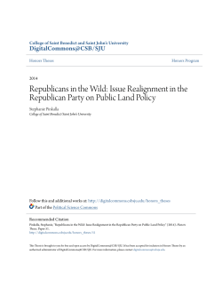 Issue Realignment in the Republican Party on Public Land Policy