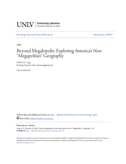 Beyond Megalopolis - Digital Scholarship @UNLV