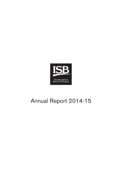 Annual Report 2014-15 - International School of Brussels