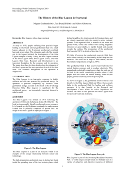 The History of the Blue Lagoon in Svartsengi