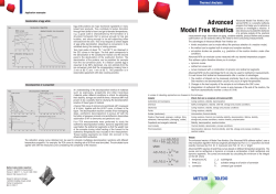 Advanced Model Free Kinetics