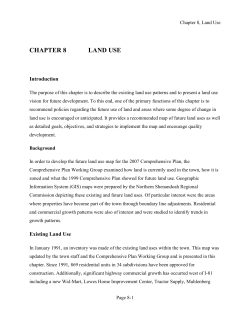 chapter 8 land use - Town of Woodstock
