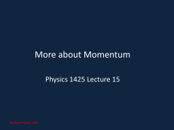 16. More Momentum - Galileo and Einstein