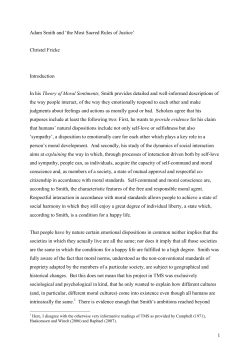 Adam Smith and the most sacred rules of justice