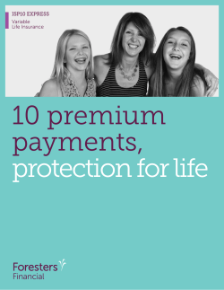 ISP10 EXPRESS Variable Life Insurance
