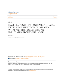 have sentence enhancements had a deterrent effect on