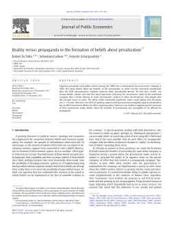 Reality versus propaganda in the formation of beliefs about