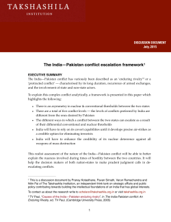 India-Pakistan conflict escalation framework_Comments_Pavan2 copy