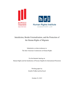 Interdiction, Border Externalization, and the