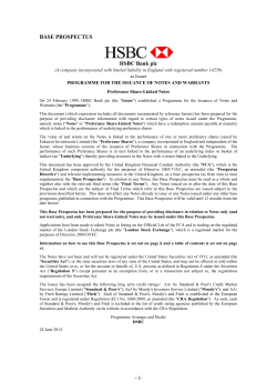 LSE Preference Share-Linked Notes Base Prospectus dated 24