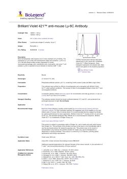 Brilliant Violet 421&trade; anti-mouse Ly-6C Antibody