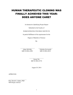 human therapeutic cloning was finally achieved