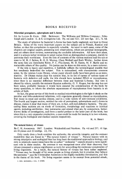 books received - Journal of Medical Microbiology